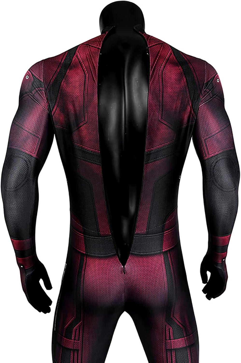 Matt Murdock Costume, Mens Cosplay Jumpsuit Red Suit for Halloween