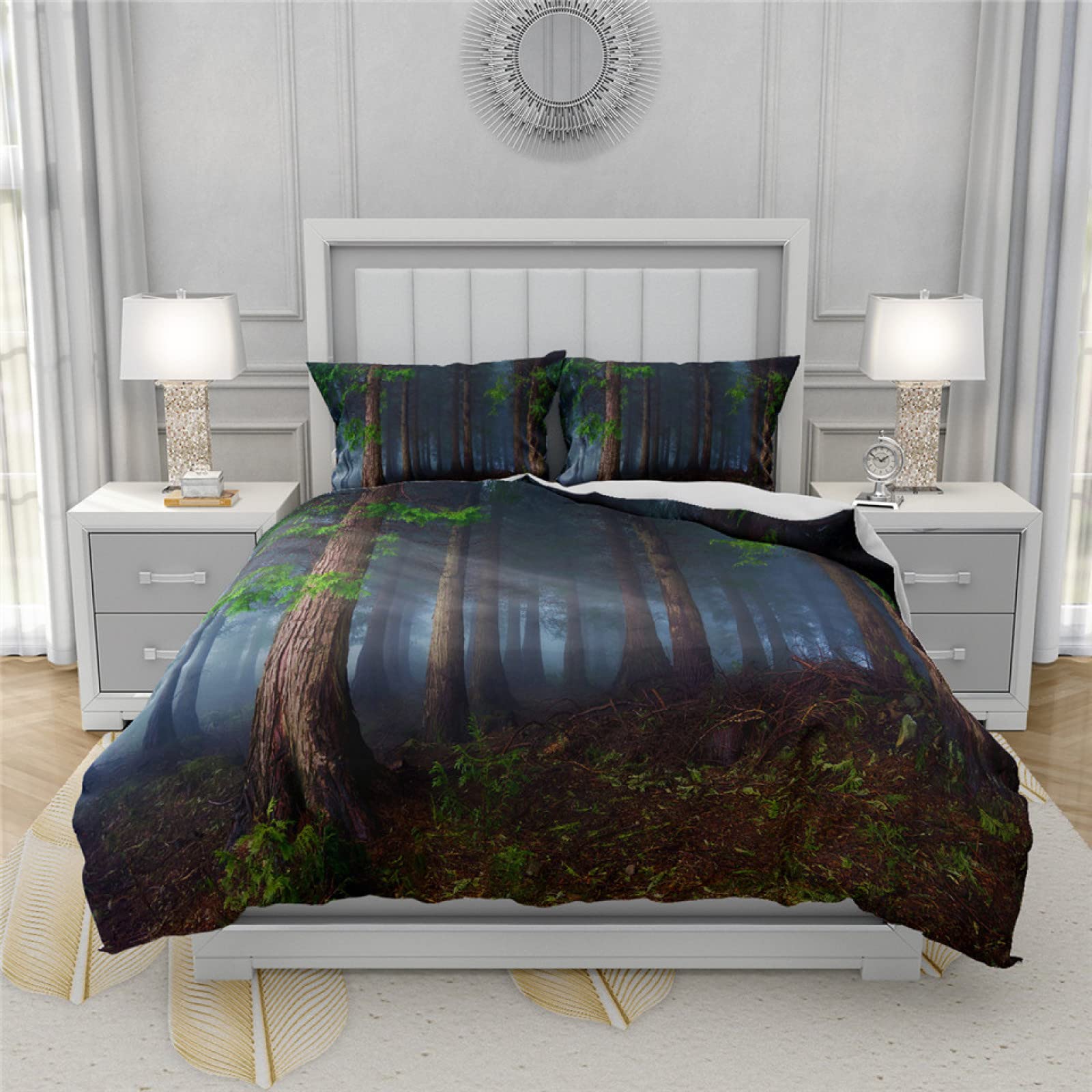 Housse de couette 140x200 fermeture éclair pour lit enfant et ado sans pli ni glissement