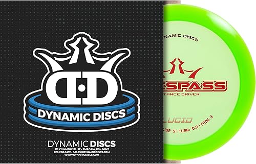 Miniatura 3 de Dynamic Discs Lucid Trespass Disco Golf Driver  Frisbee de distancia máxima  Disco de golf estable  Los colores del sello pueden variar