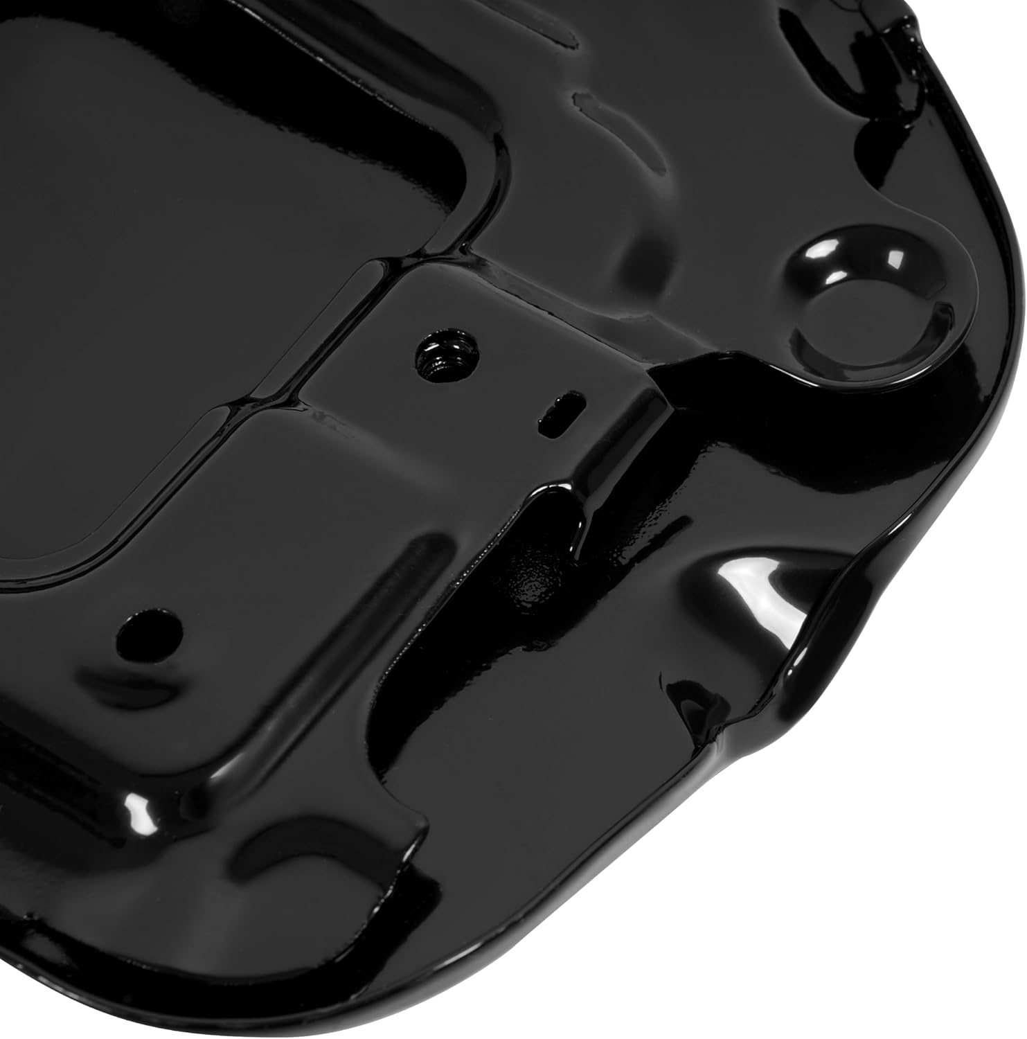 Gas Cap Cover Compatible with 2005-2015 Toyota Tacoma Double Cab Short 5FT Bed Fuel Filler Door Cover Fuel Gas Tank Door Cap Replacement for 7730504904 Steel Unfinished Black