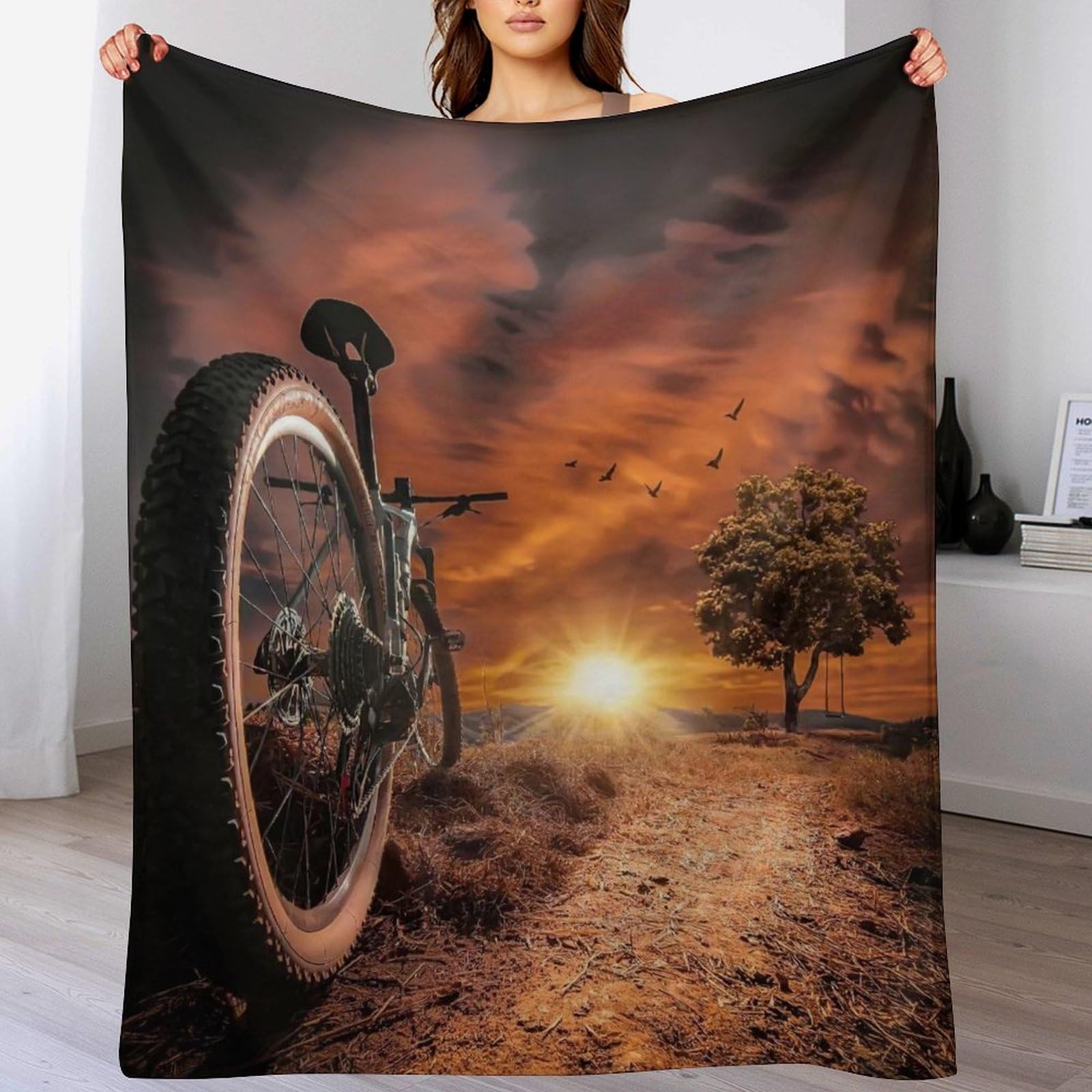 Couverture vélo de montagne 130x180cm le cadeau idéal pour voyageur