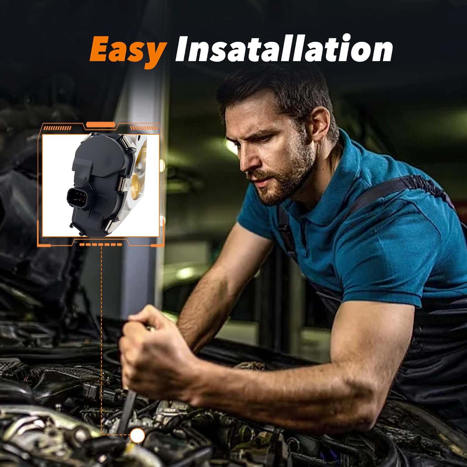 Electronic Throttle Body 12601387 Compatible for 2009-15 Chevy Chevrolet Avalanche Tahoe Suburban Silverado Express, Cadillac Escalade, GMC Yukon Sierra 1500 2500 3500 [V8] Engine Only - Image 9