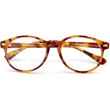 IB The Actor BIFOCAL Unisex Round Reading Glasses, Readers for Men and Women, Light Brown Tortoise +3.25