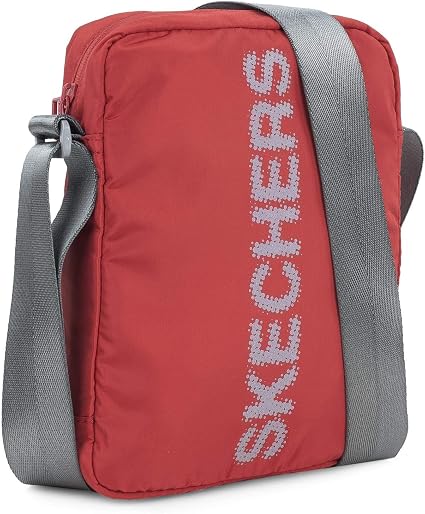 SKECHERS Small Messenger Bag Nylon Touch Fabric Original Gift Unisex  Mariconera Casual Functional Comfortable Practical Durable S903 Intense  Red, One Size : SKECHERS: Amazon.co.uk: Luggage