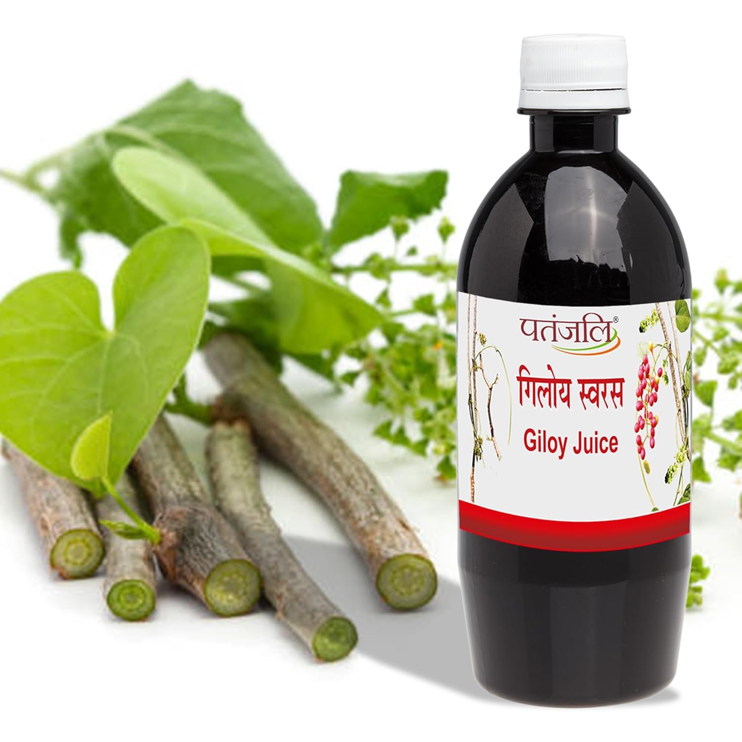 Patanjali Giloy Juice, 500ml / 16.908 fl oz (Pack of 2)