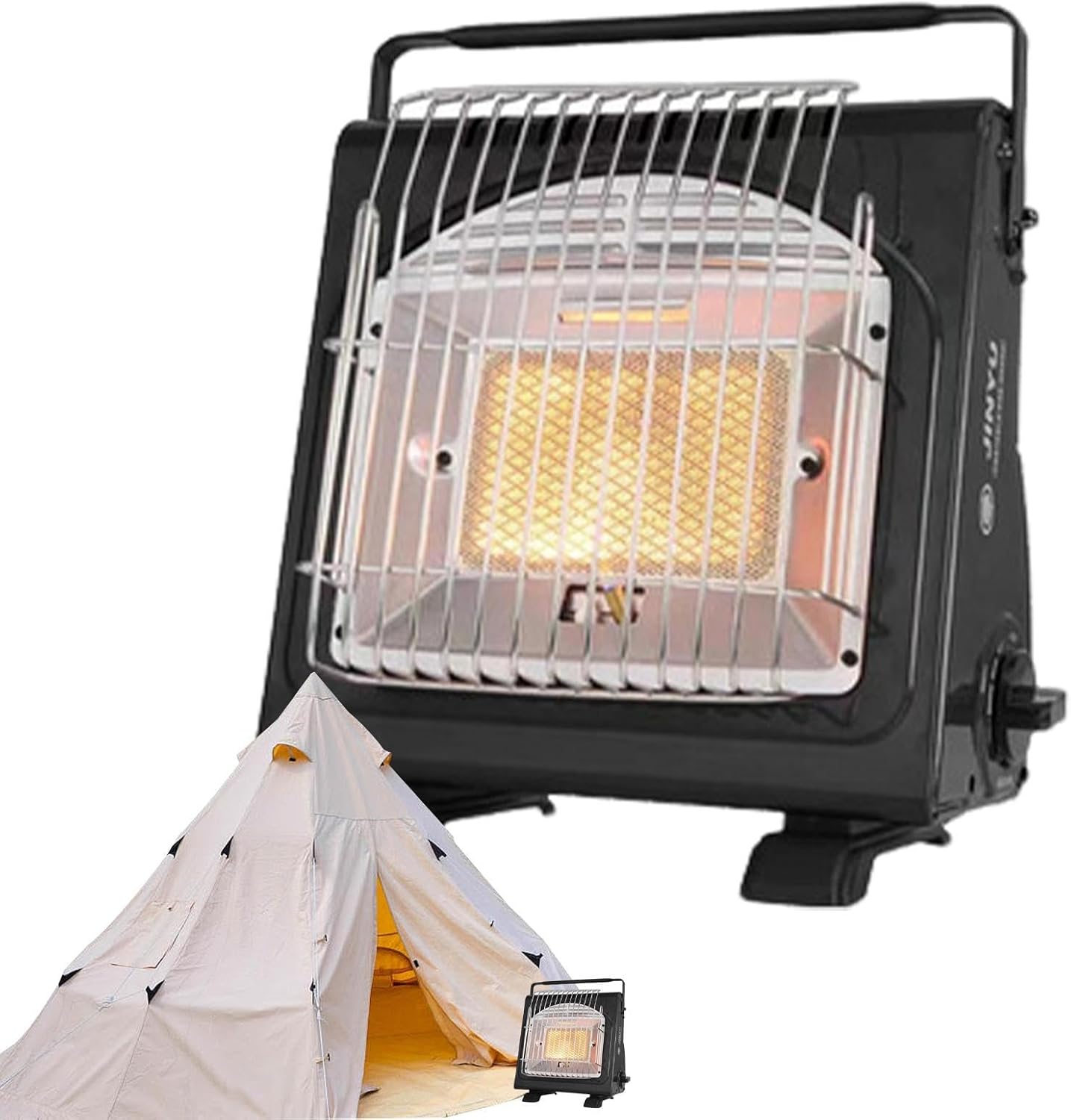 Camping Heater Stove, Portable Propane Heater & Stove, Outdoor Camping Gass Stove