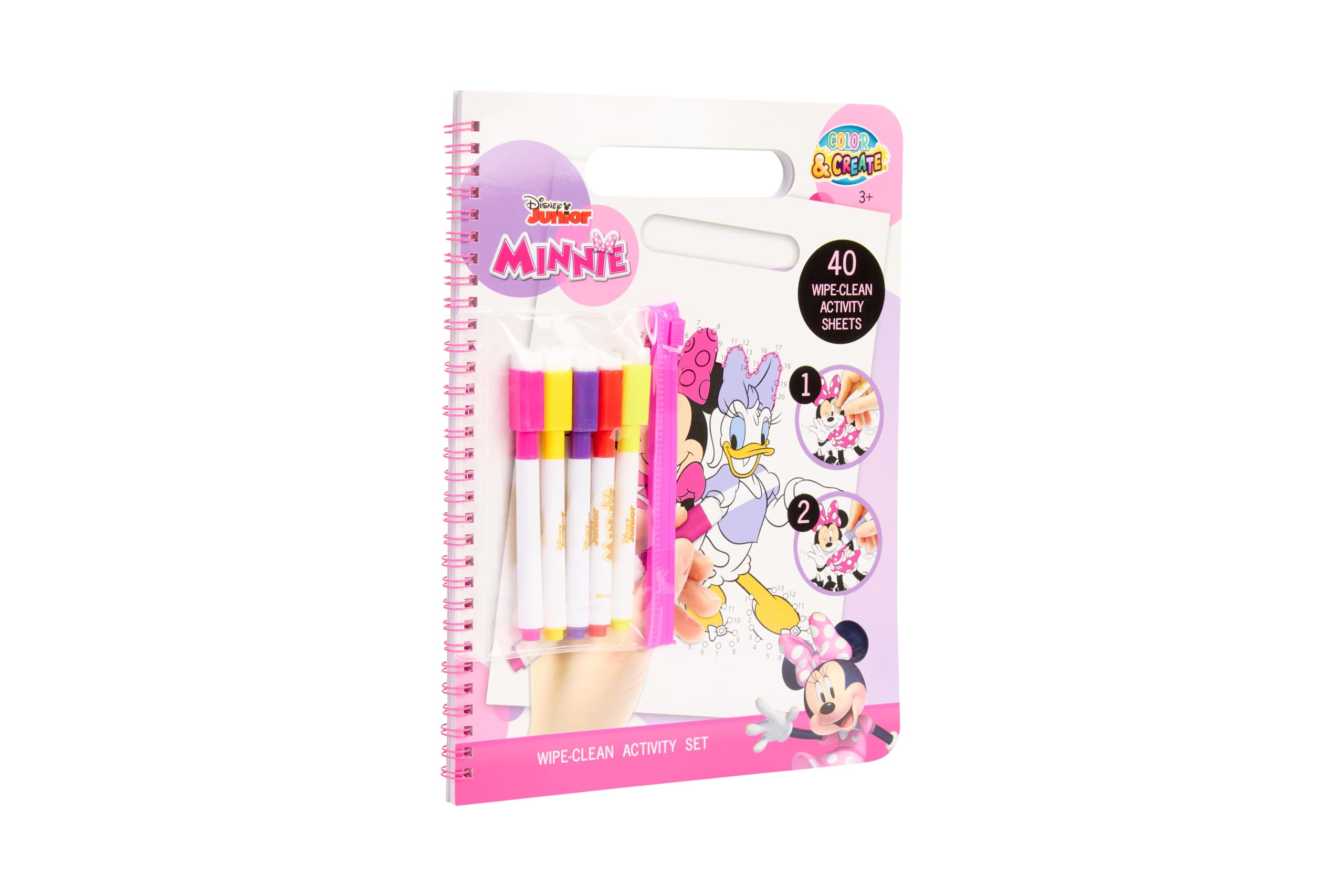 Libro para colorear de Minnie Mouse de Disney con agua, libro de colorear reutilizable para niños a partir de 3 años, con bolígrafo de agua recargable, 12 páginas para colorear, regalos y Libro para colorear de Minnie Mouse de Disney con agua, libro de colorear reutilizable para niños a partir de 3 años, con bolígrafo de agua recargable, 12 páginas para colorear, regalos y