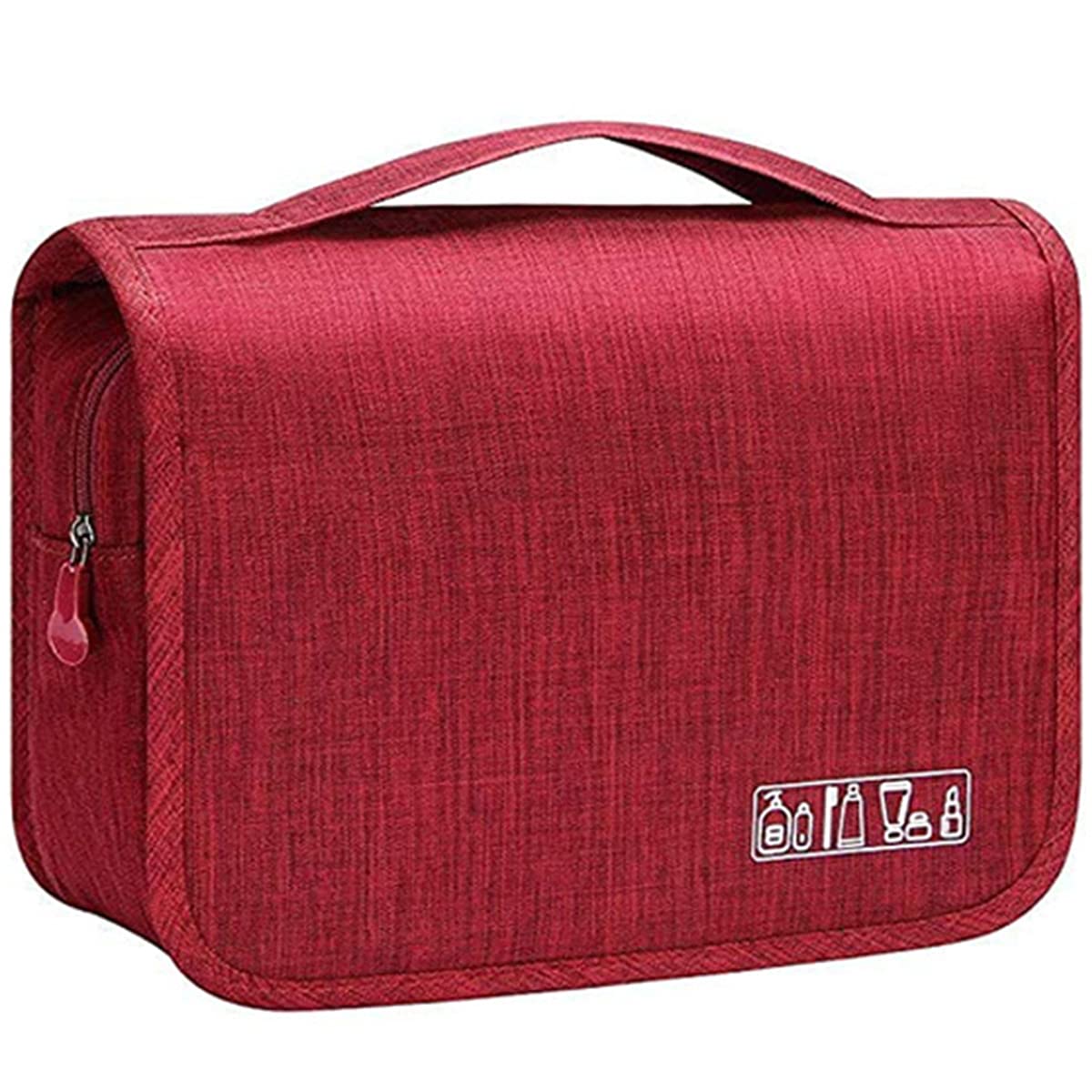 Qinntono Hanging Travel Toiletry Bag Cosmetic Make up Organizer, Toiletry Bag for Women and Men, Water-resistant Makeup Cosmetic Bag Travel Organizer