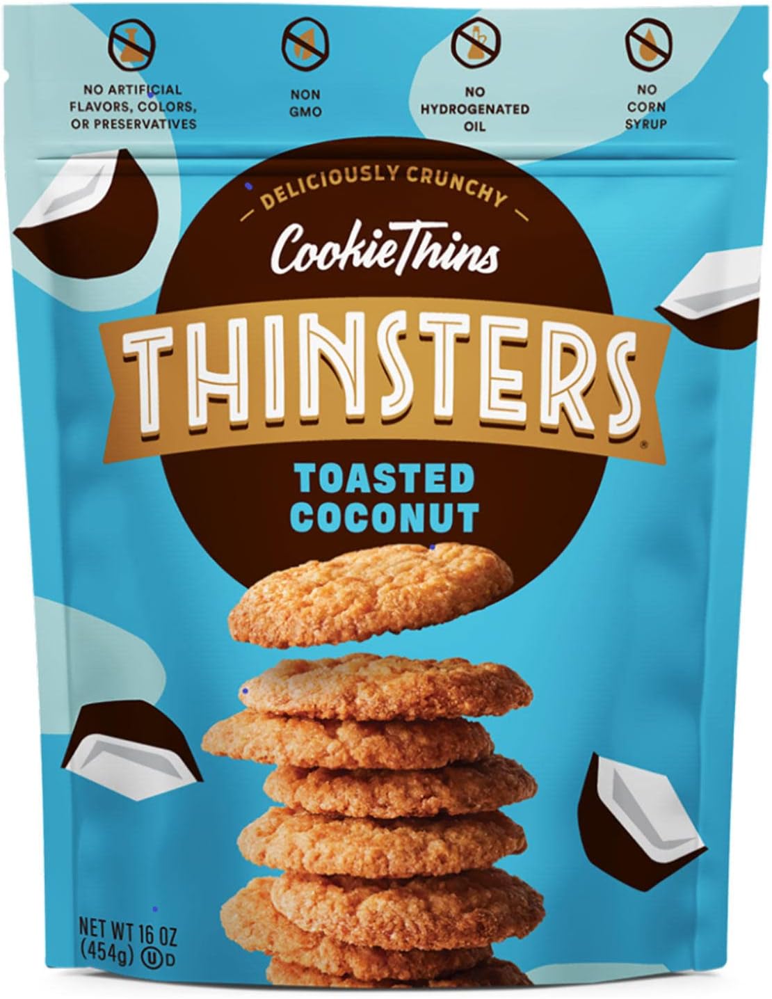 Thinster's Toasted Coconut Cookie Thins, 19 Ounce