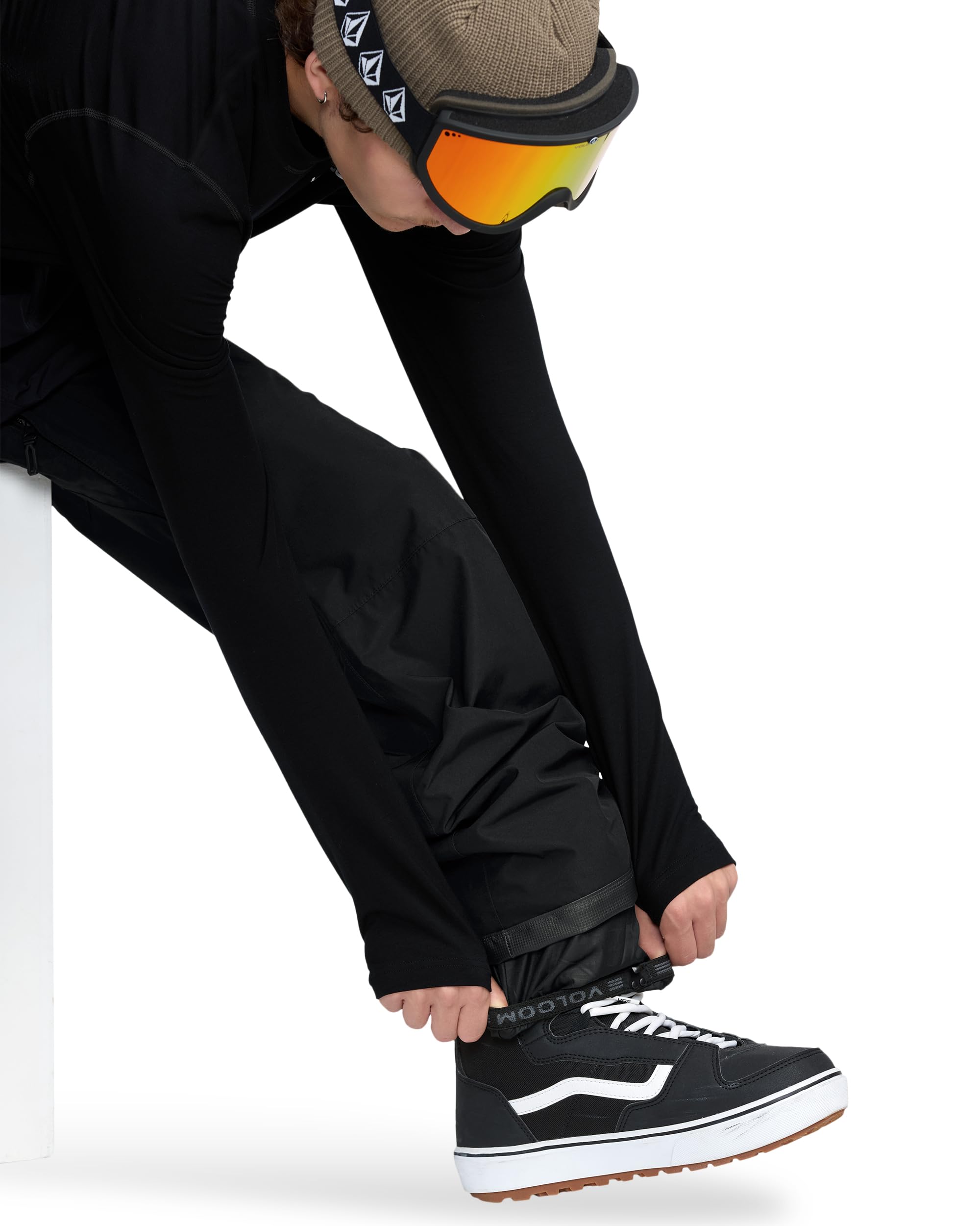 Volcom - Męskie spodnie narciarskie/śniegowe Dua Gore-tex Black - Męskie - Czarne