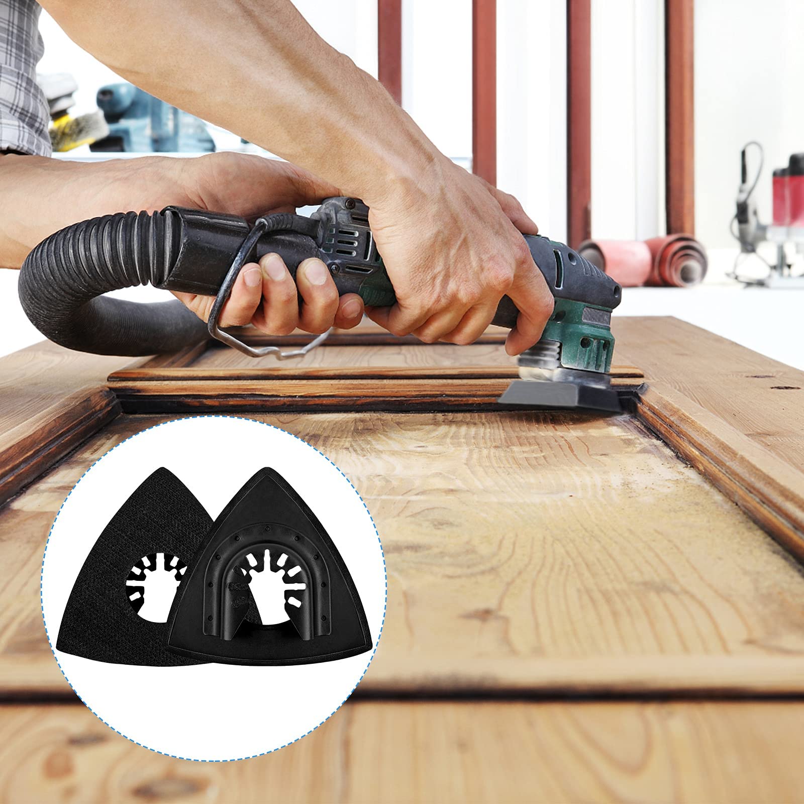 Kit 4 Piastre Levigatura 80mm JIZZU - Per Levigatrici Oscillanti - Foto 8