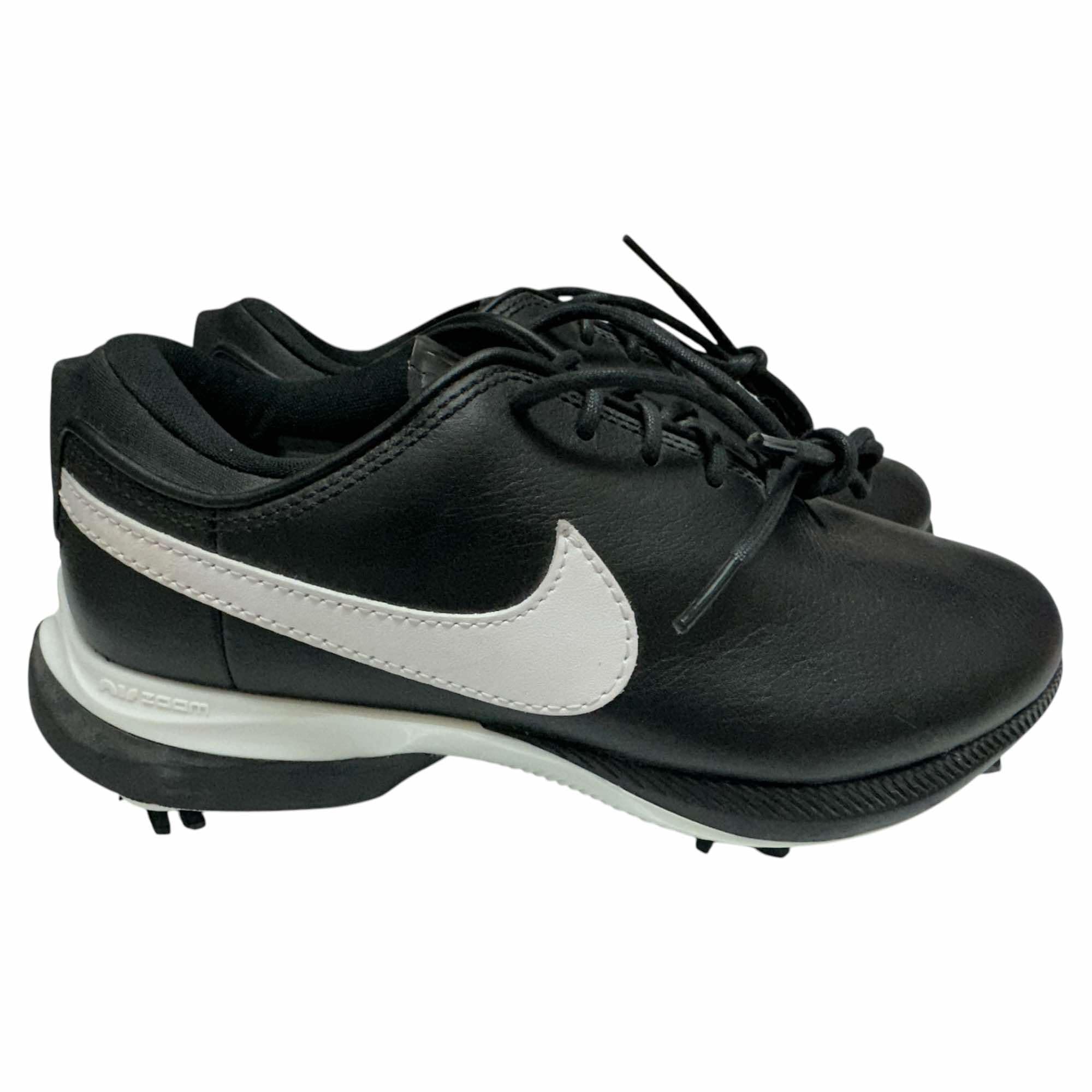 Nike Men's Air Zoom Victory Tour2 Wide Leather Golf Shoes Cleats 'Black/Black/White #DJ6570-001 - Size Men's 4
