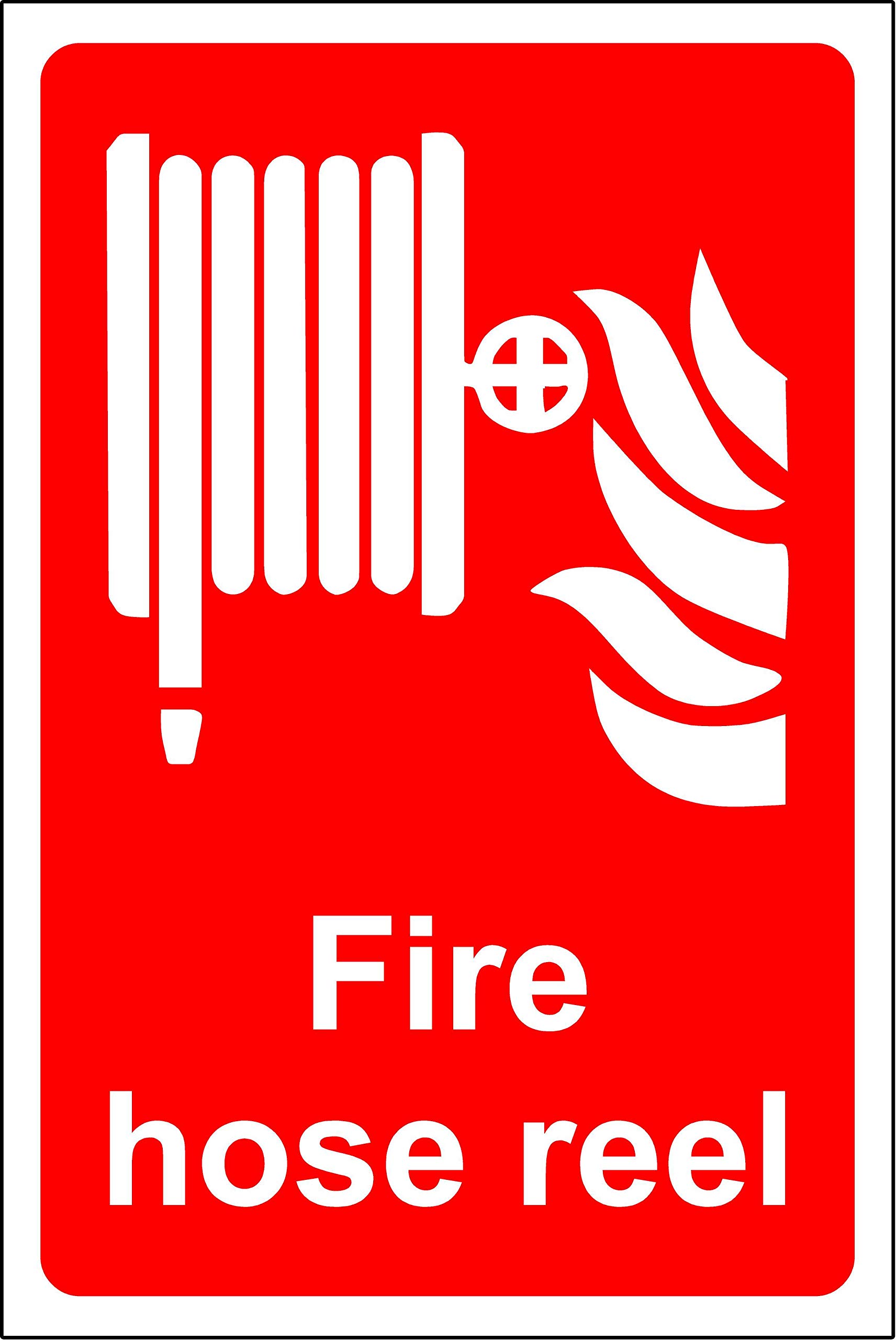 Fire hose reel Safety sign - 1.2mm Rigid plastic 300mm x 200mm