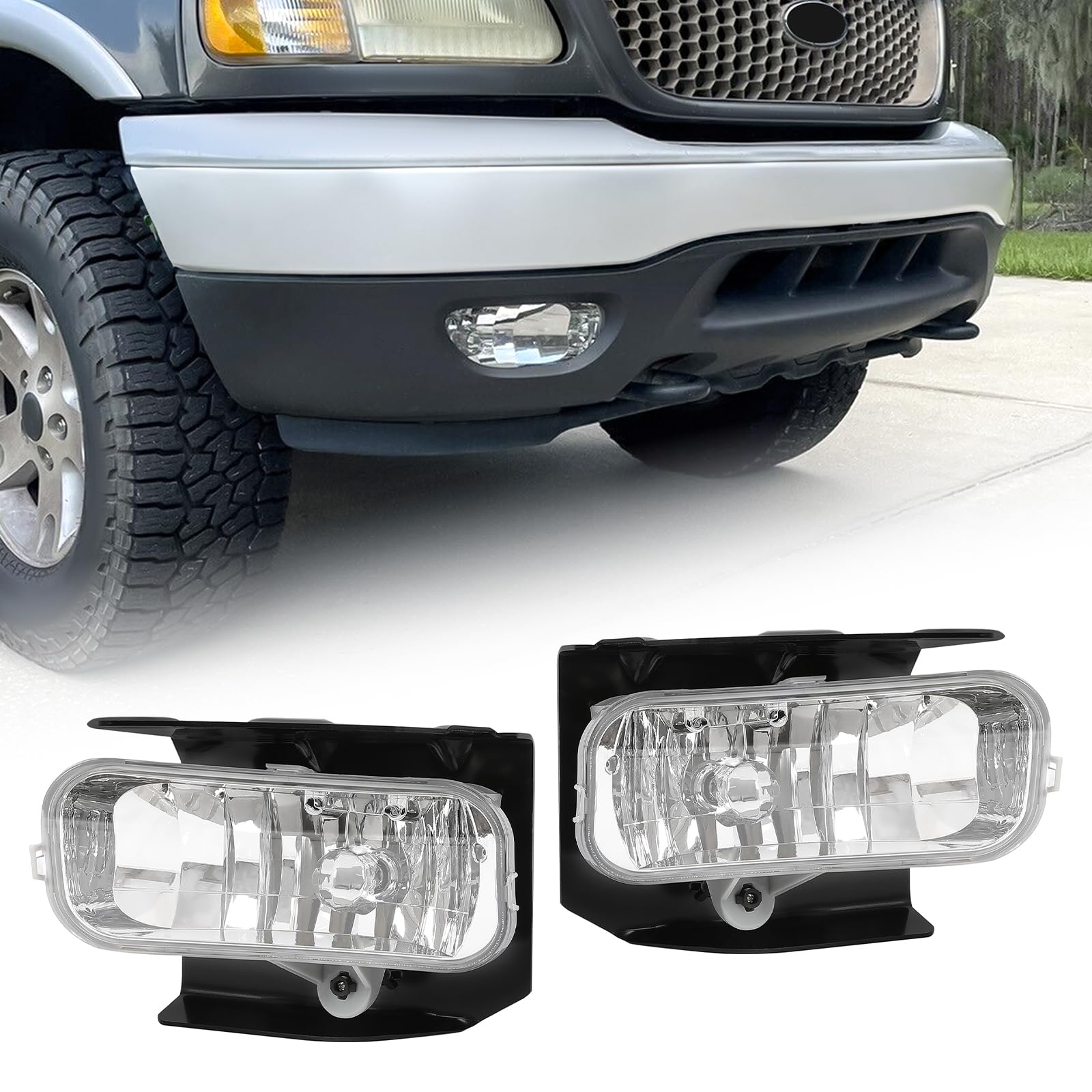 KUAFU Pair Fog Light Compatible with Ford Expedition