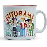Futurama Planet Express Crew Ceramic Camper Mug | Large Coffee Cup For Tea, Cocoa, Beverages | Holds 20 Ounces