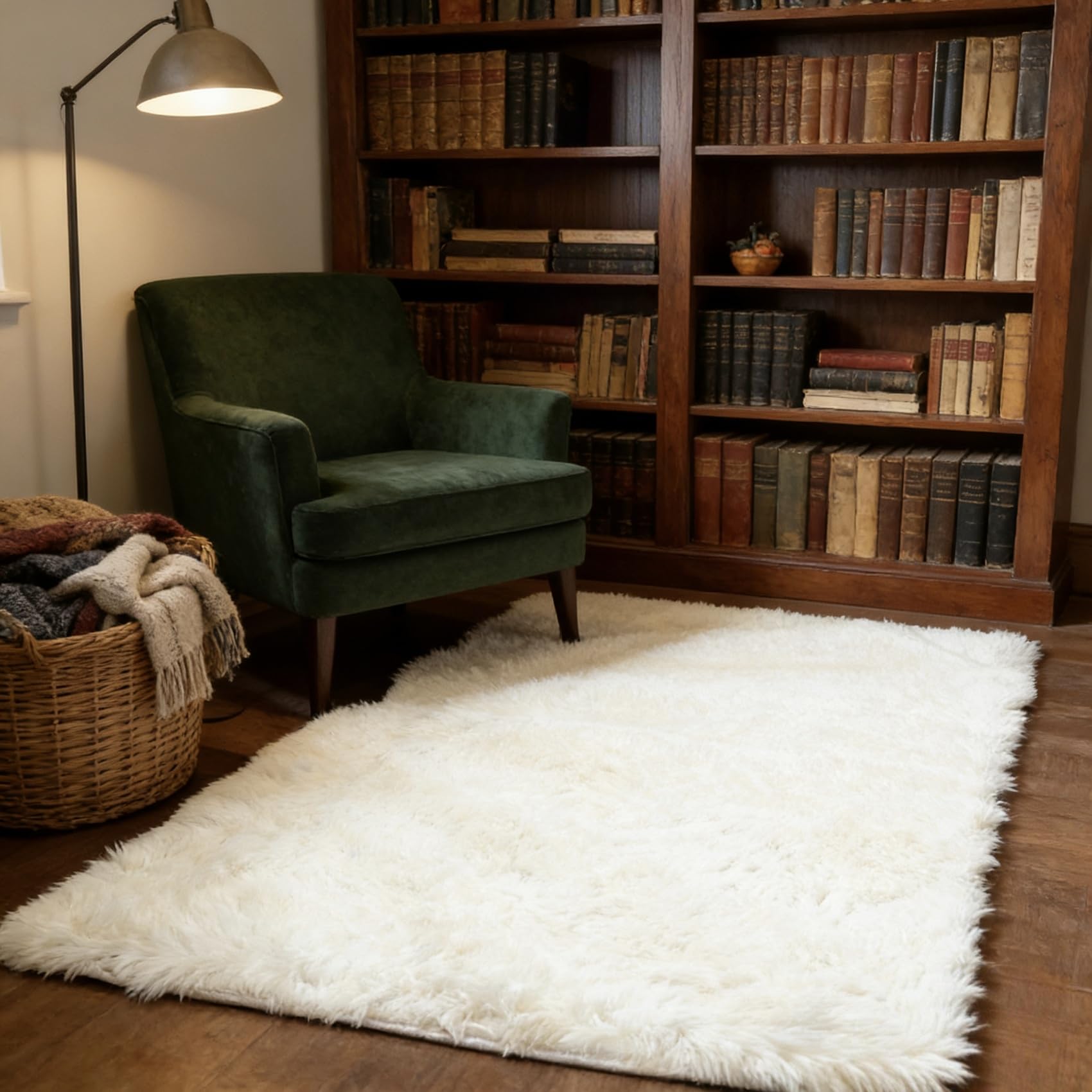Tapis antidérapant blanc pour sécuriser le couloir et réchauffer le sol