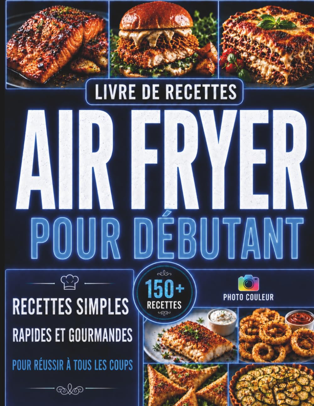 Livre de Recettes air Fryer pour débutant: Gourmand et facile | Recettes simples, rapides et gourmandes pour réussir à tous les coups | Ingrédients du ... pour tous les repas | Photos en couleurs