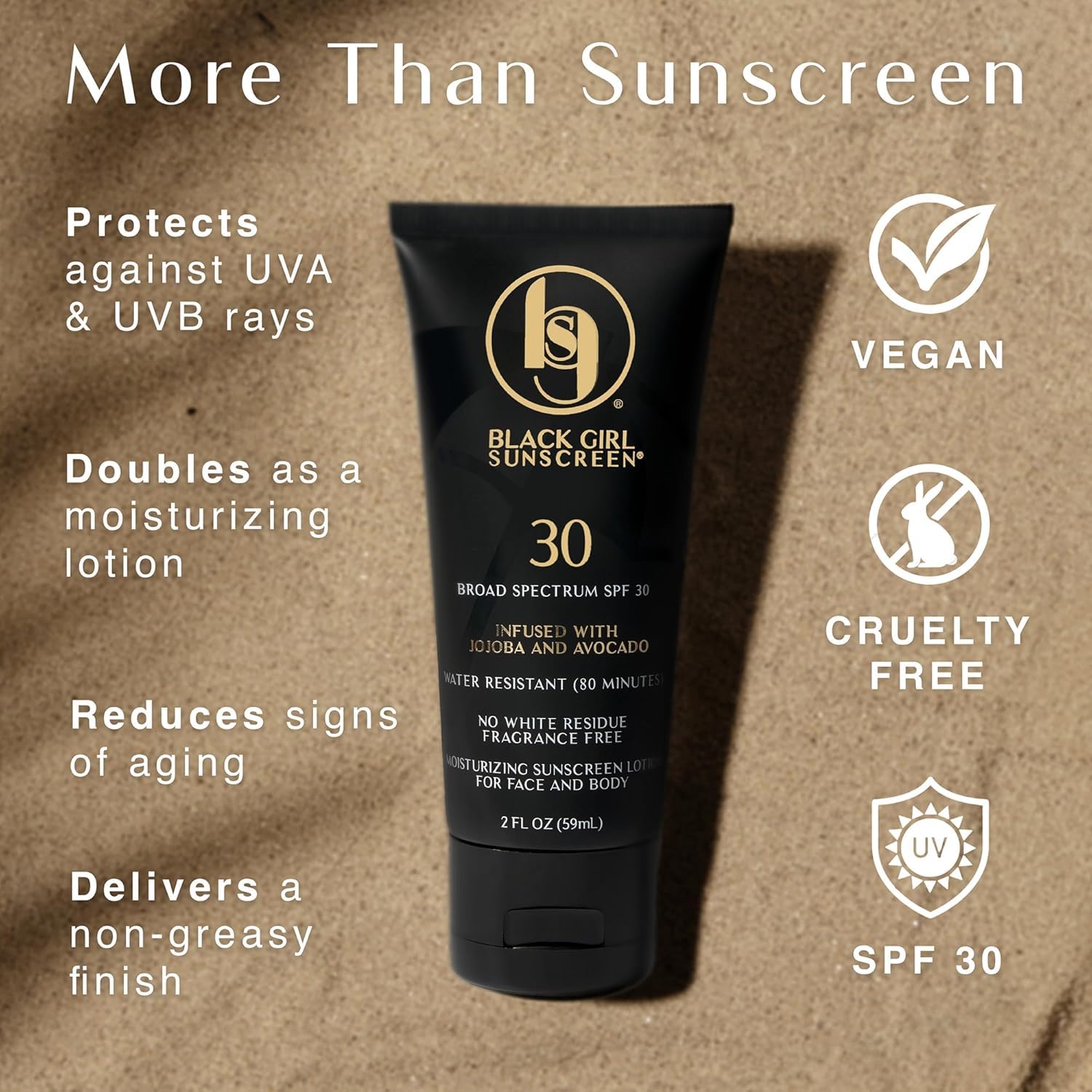 Black Girl Sunscreen SPF 30 - Clear Sunscreen -3