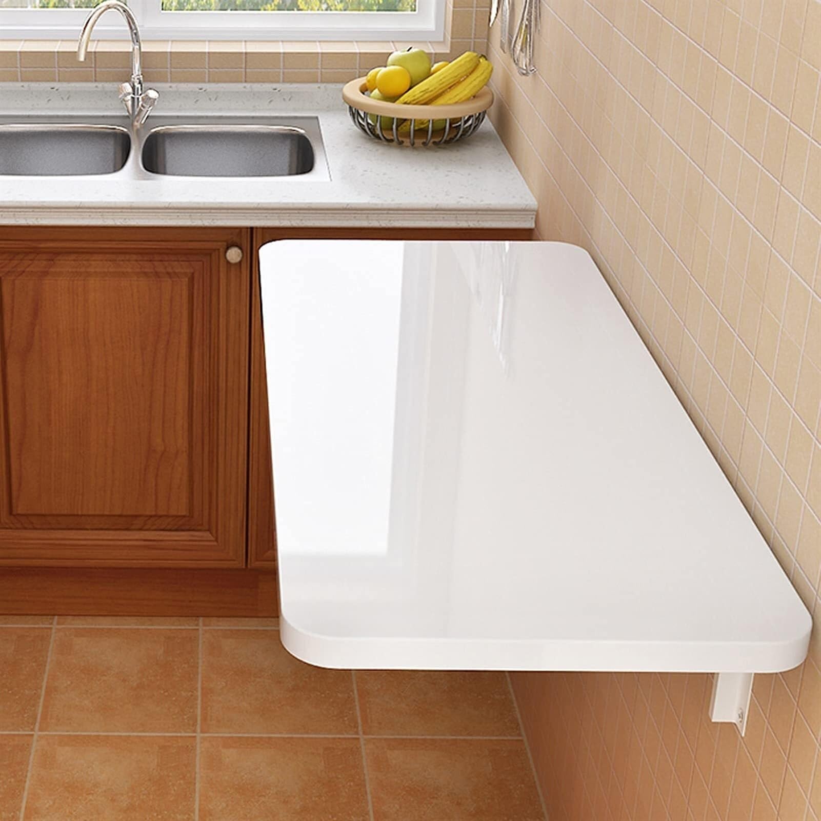 Table pliante murale multifonctionnelle idéale pour studio et cuisine