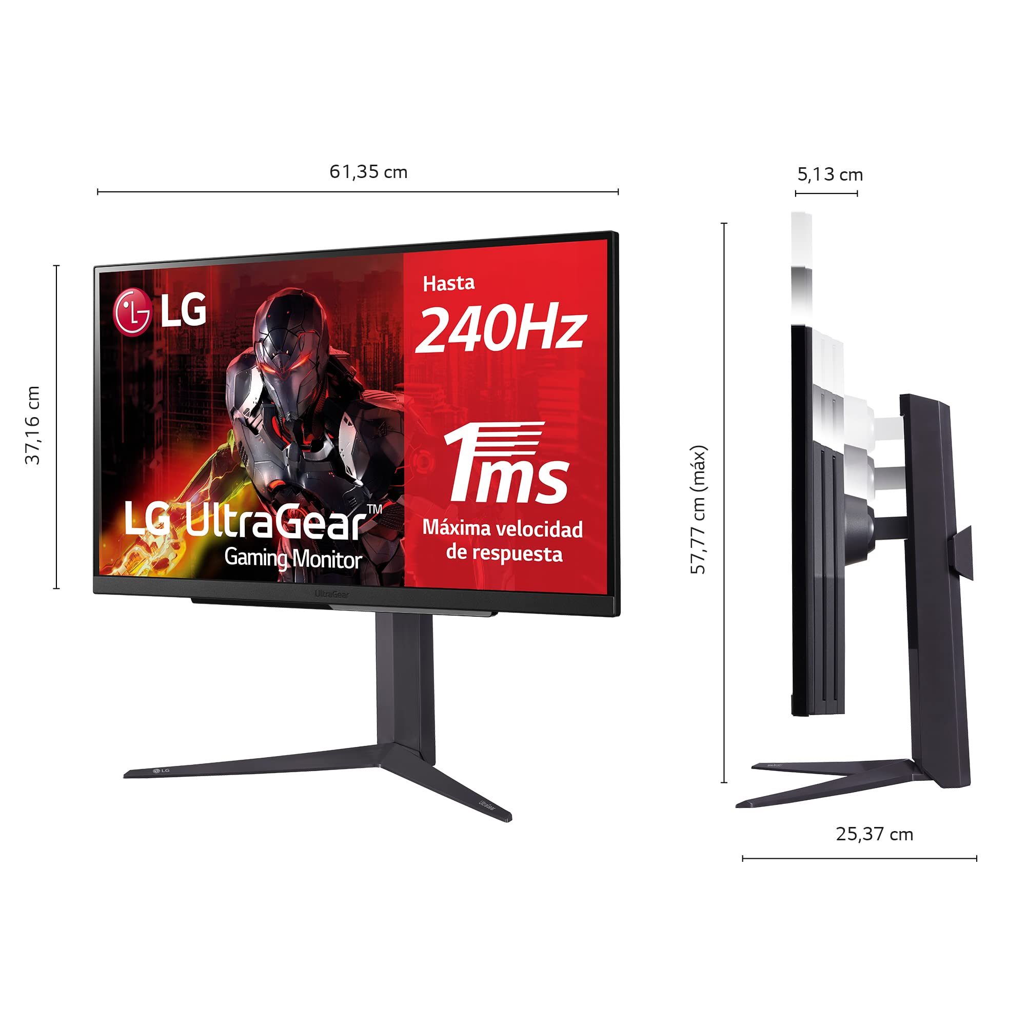 LG 27GR83Q-B - Ultragear Gaming Monitor, 27", ekran IPS: 2560 x 1440px, 16:9, Nvidia G-Sync, AMD FreeSync Premium, czarny