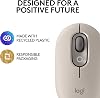 Ratón Logitech POP, ratón inalámbrico Bluetooth compacto y portátil con botones programables y clics silenciosos, cambio fácil entre hasta 3 dispositivos, laptop, tablet, PC - Mist 5