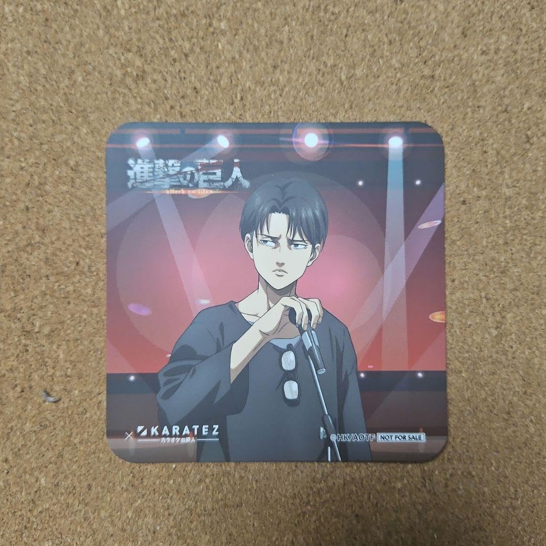 進撃の巨人リヴァイケニーカラオケの鉄人カラ鉄特典コースター
