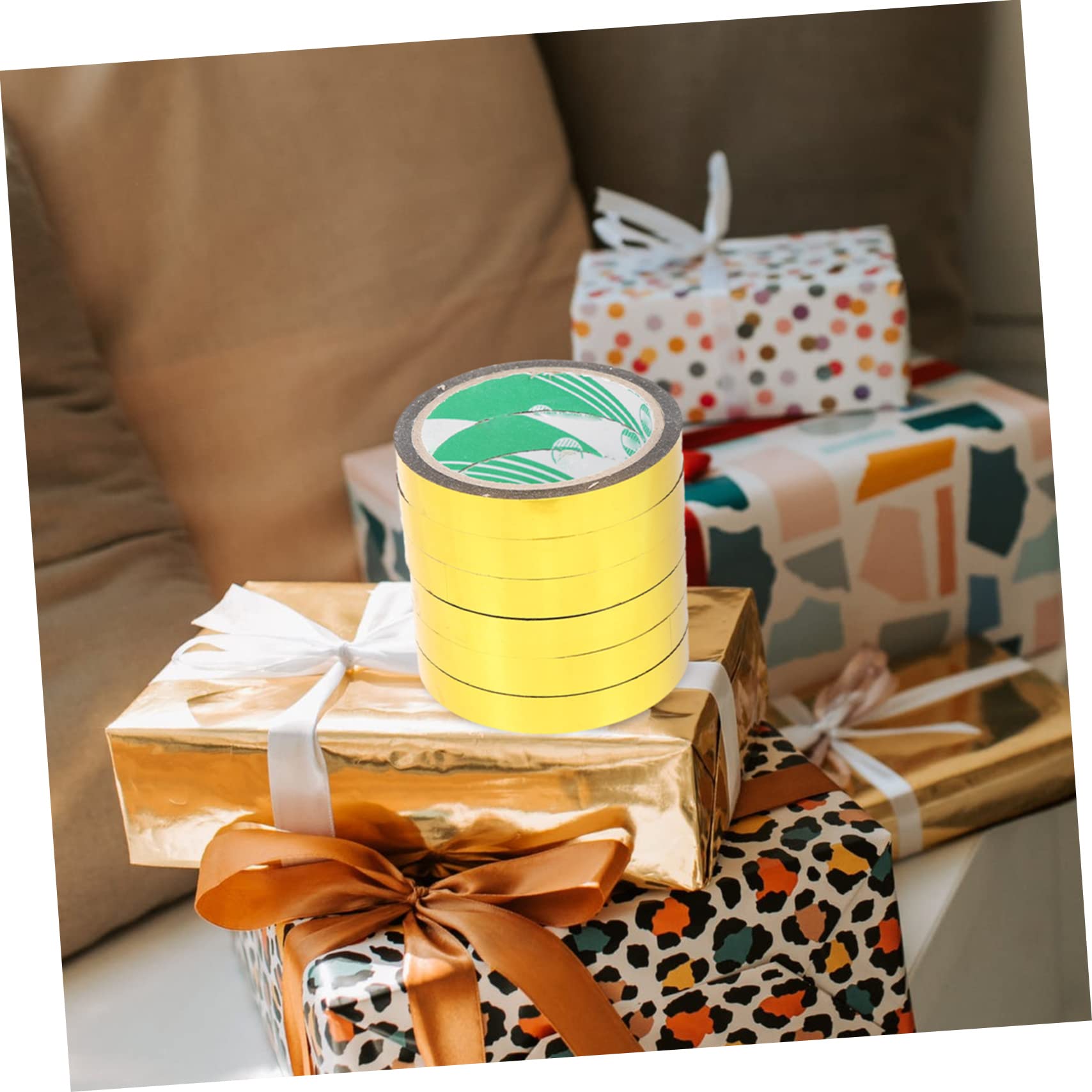 jojofuny 2 Sätze Gold Spiegel Klebeband Diy Metallic Washi Tape Für Kreative Bastelprojekte Dekoratives Klebeband Für Kunst Und Geschenkverpackungen 6 Rollen * 2