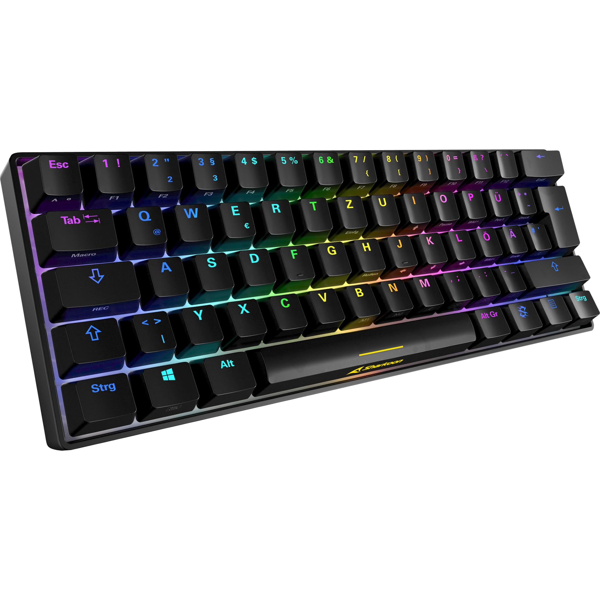 Sharkoon Skiller SGK50 S4 BK Kailh - Teclado USB para Juegos, Color Negro