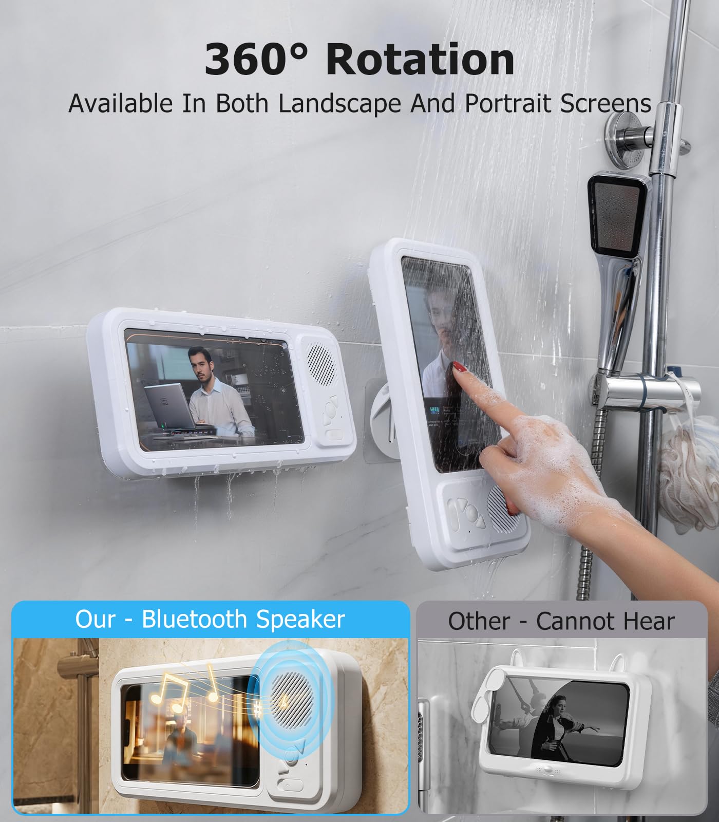 Amazon.co.jp: Blissfuhue Bluetoothスピーカー付きシャワー電話