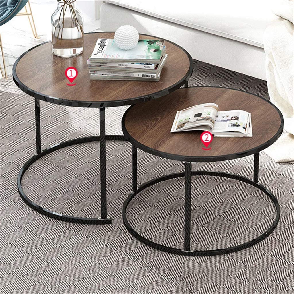Tables basses gigognes rondes meuble de salon moderne et table de nuit