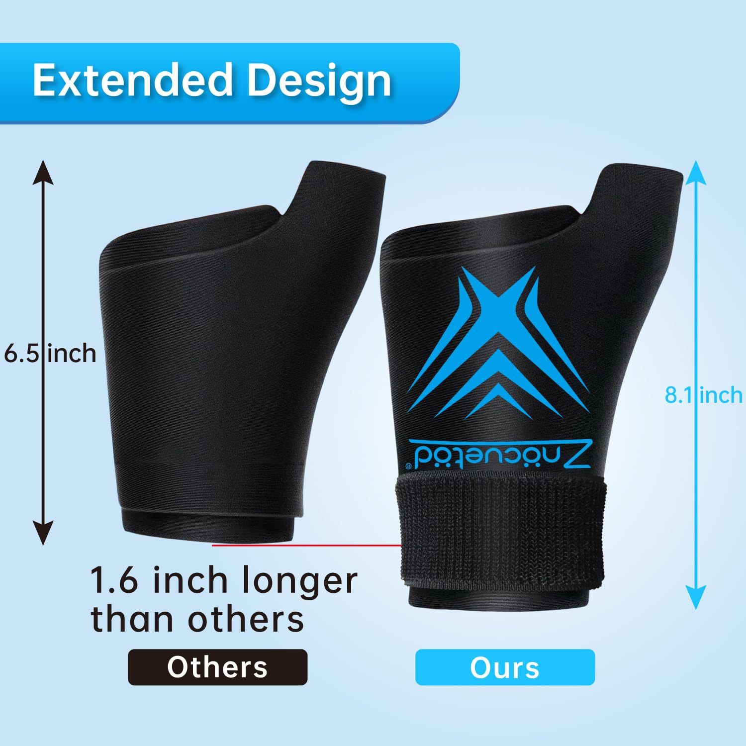 Bolsa de hielo para muñeca para aliviar el dolor, muñequera reutilizable, bolsa de hielo de gel frío para lesiones, compresa caliente y fría, bolsa de hielo para el pulgar de la mano para túnel
