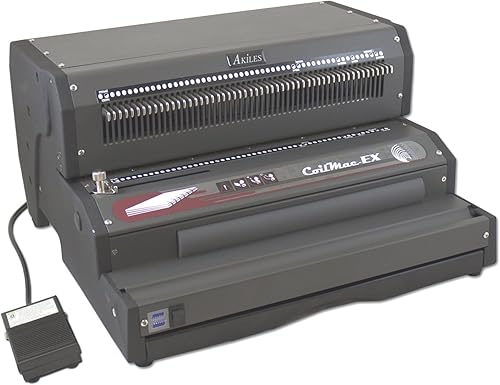 Akiles ACM-EX41+ Modelo CoilMac-EX41+ - Punzón eléctrico todo en uno, insertador eléctrico y engarzador manual; agujeros ovalados especiales de