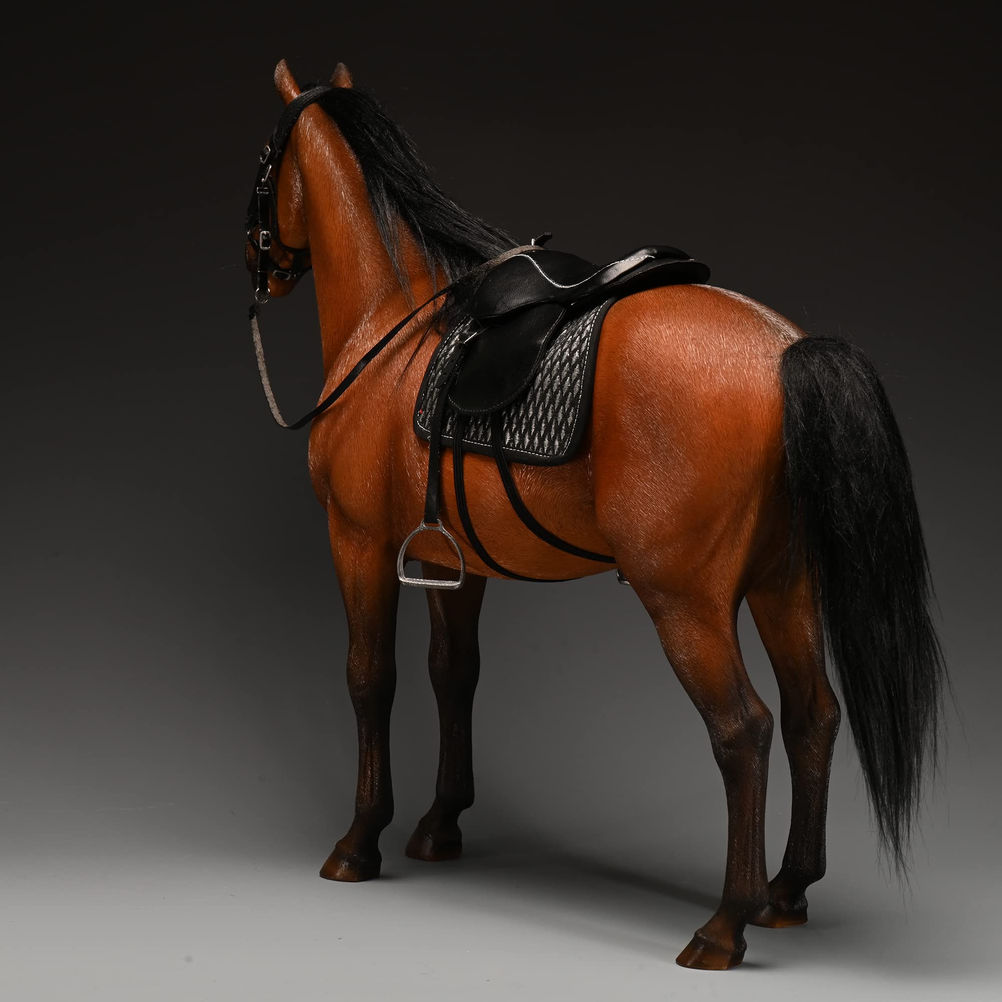 Amazon.com: MMOS X JXK Dutch Warmblood Horse with Saddle, Horse