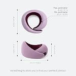 Ostrichpillow Go Neck Pillow, Travel Pillows for Airplanes, Premium Memory Foam Travel Pillow, 360º Ergonomic Design, Asymmetrical Sides, Travel Bag Included, Washable Modal Cover