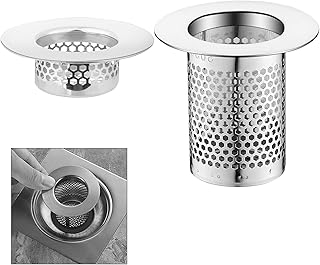 Bekecidi 4 Stainless Steel Sink Filter -Two Styles -Bathtub,