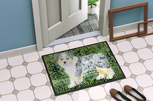 Miniatura 4 de Caroline's Treasures SS8846JMAT - Tapete de pastor australiano de 24 x 36 pulgadas, tapete para puerta delantera, interior y exterior, para entrada,
