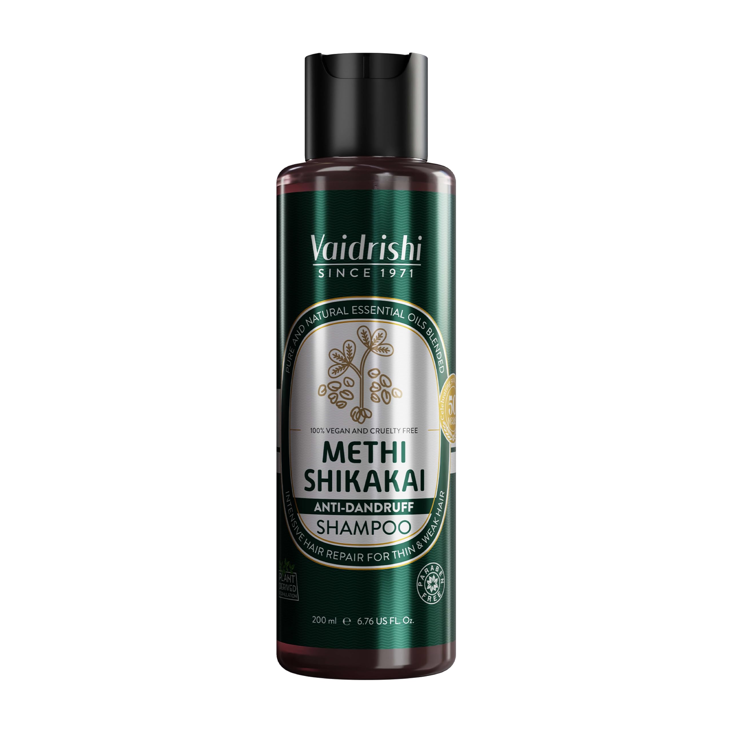 Vaidrishi Shampoo With Methi Shikakai | for Breakage & Manageable Hair