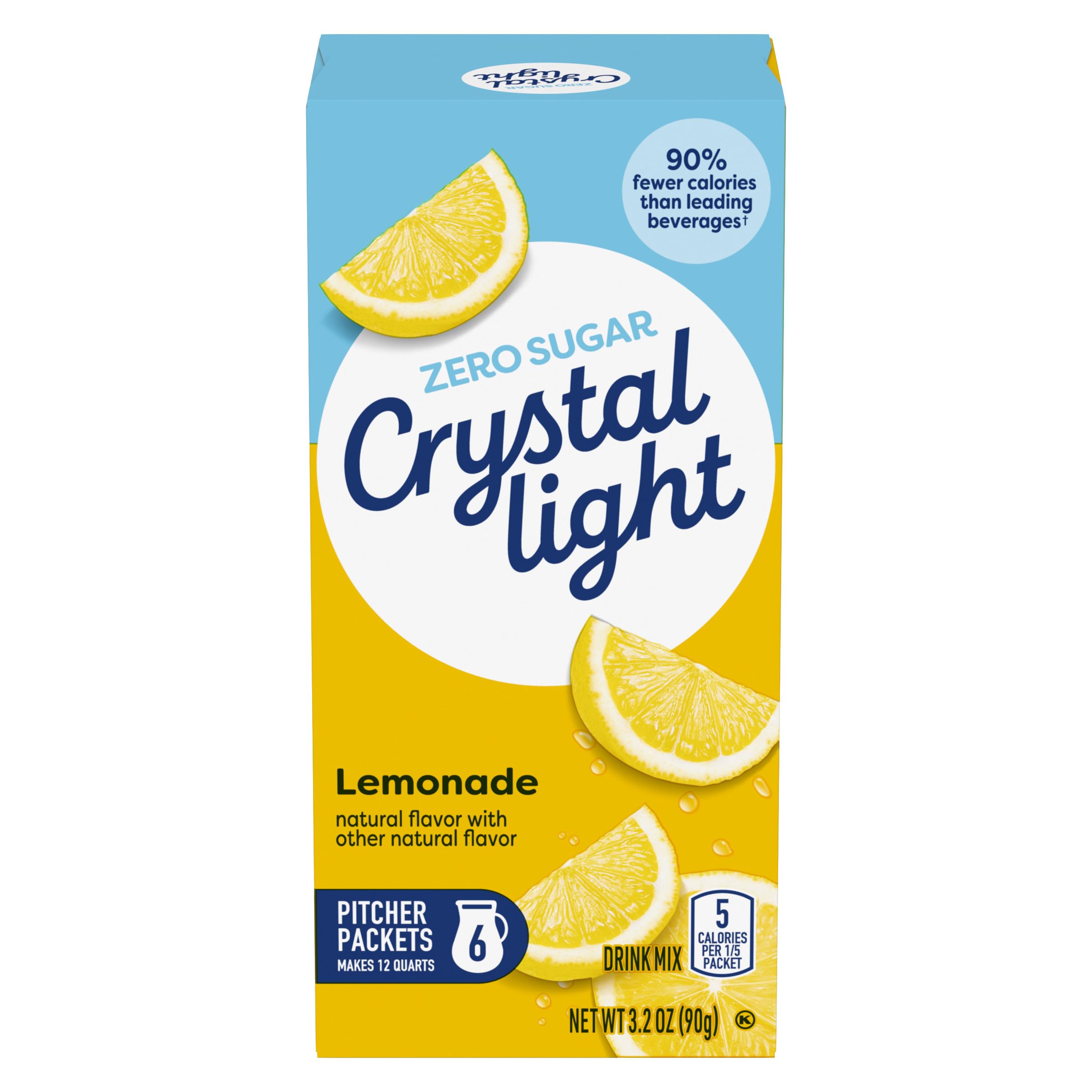 Crystal Light Lemonade Drink Mix Makes 12 Quarts 90g