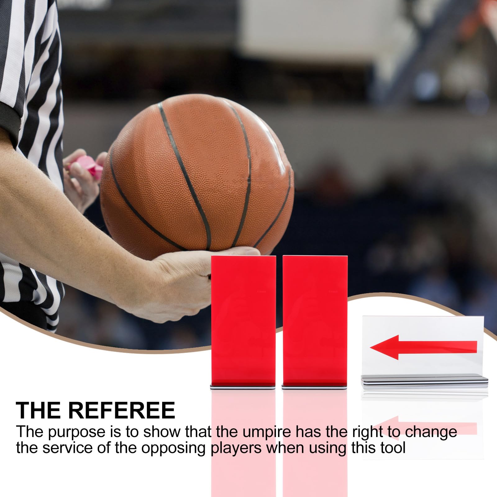 CALLARON Tablero de Faltas de Baloncesto Convertidor de Saque Rojo de Acrílico, Tarjetas de Penalización para Árbitro, Diseño Práctico y Fácil de Operar para Competiciones Deportivas