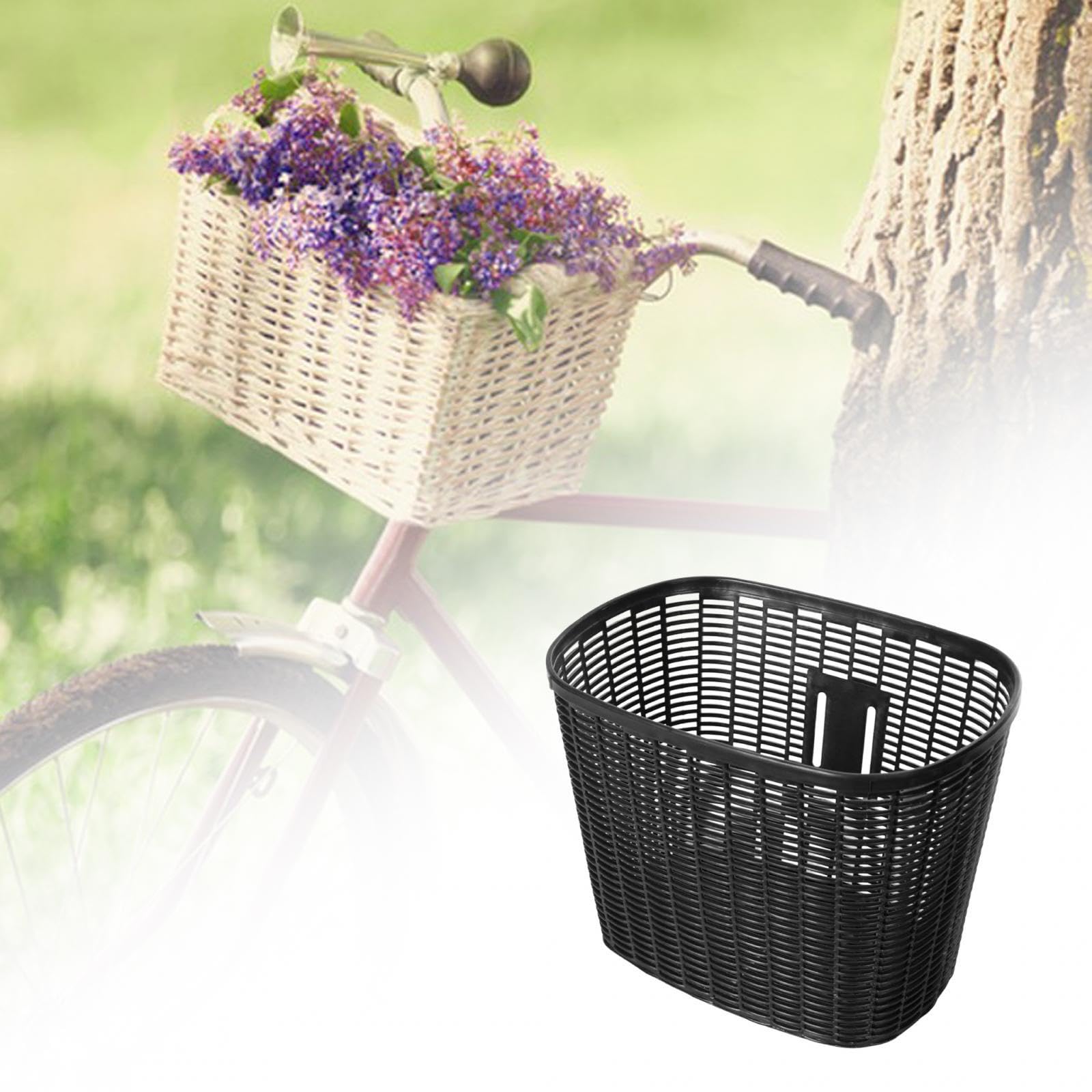Cesta de Bicicleta, cestas de Almacenamiento de Bicicleta portátiles Delanteras para y Adultos, Accesorios de Bicicleta de Estilo Vintage, Cesta