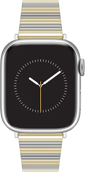 Anne Klein Stainless Steel Fashion Band for Apple Watch, Secure, Adjustable, Apple Watch Replacement Band, Fits Most Wrists