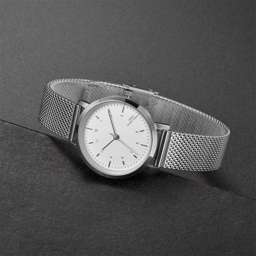 IBSO Women Stainless Steel Band Watches Ladies Quartz Wristwatches Waterproof Mesh Bracelet Watch Relogio Feminino - Image 2