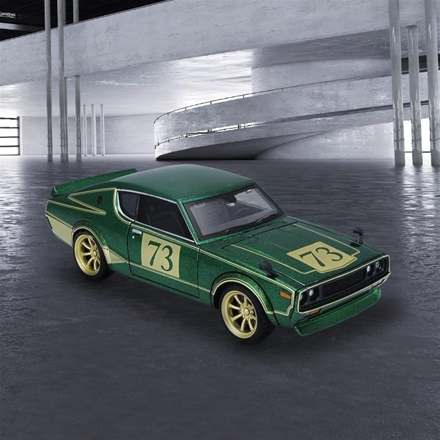 1:24 Retro Alloy car Model(Modified Version Black)