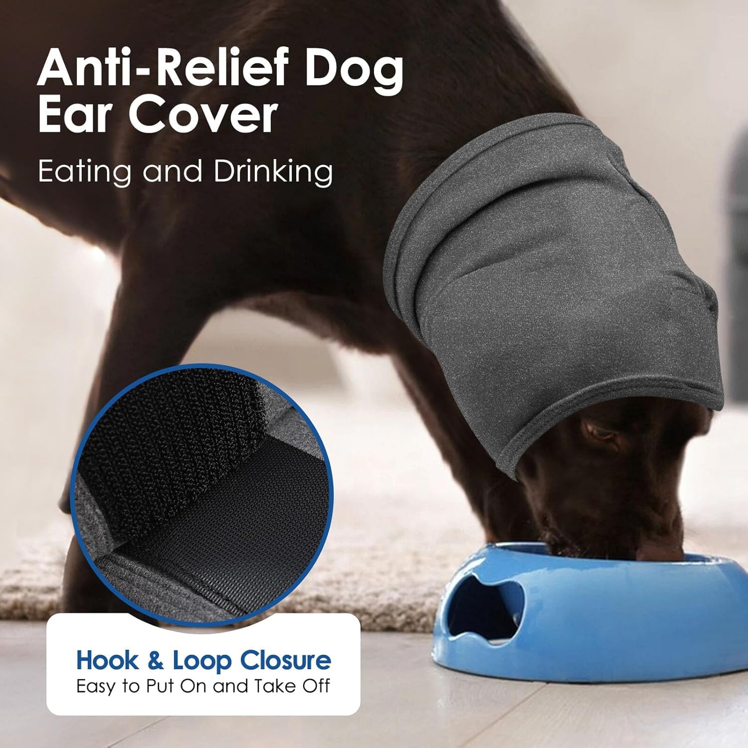 AOFITEE Ohrenschützer Hund, Beruhigender Ohrenschutz Hunde Haustier Snood Ohrenschutz Lärmschutz Hund, Hundehals und Ohrenwärmer Haustier Snood Ohrenschutz Hunde Gehörschutz Silvester Gewitter