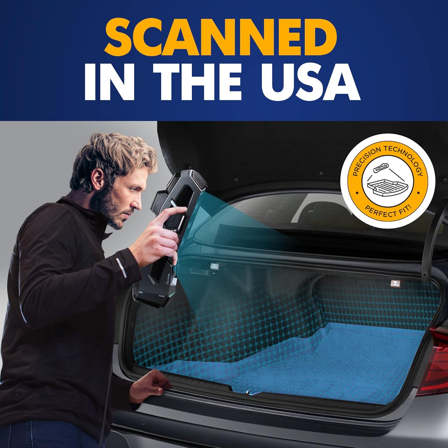 Premium Cargo Liner for Hyundai Sonata 2020-2023 - 100% Protection - Custom Fit Car Trunk Mat - All-Season Black Cargo Mat - 3D Shaped Laser Measured Trunk Liners for Hyundai Sonata (DN8)