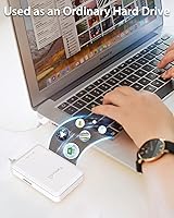 Vista 3 de NEWQ Disco Duro Externo de 1TB para iPhone, iPad, MacBook - USB 3.0, 2.0, 2.0 3.0 - Compatible con iOS y Android, Almacena Fotos, Videos, Música