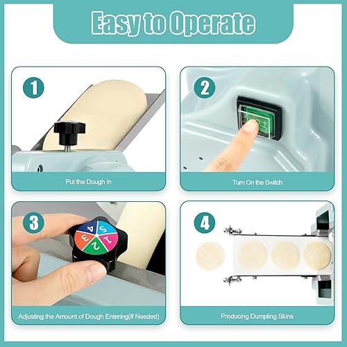 Miniatura 3 de Máquina automática de envoltura de albóndigas, máquina comercial para hacer pasta, máquina de procesamiento de masa Wonton de piel de bola de masa