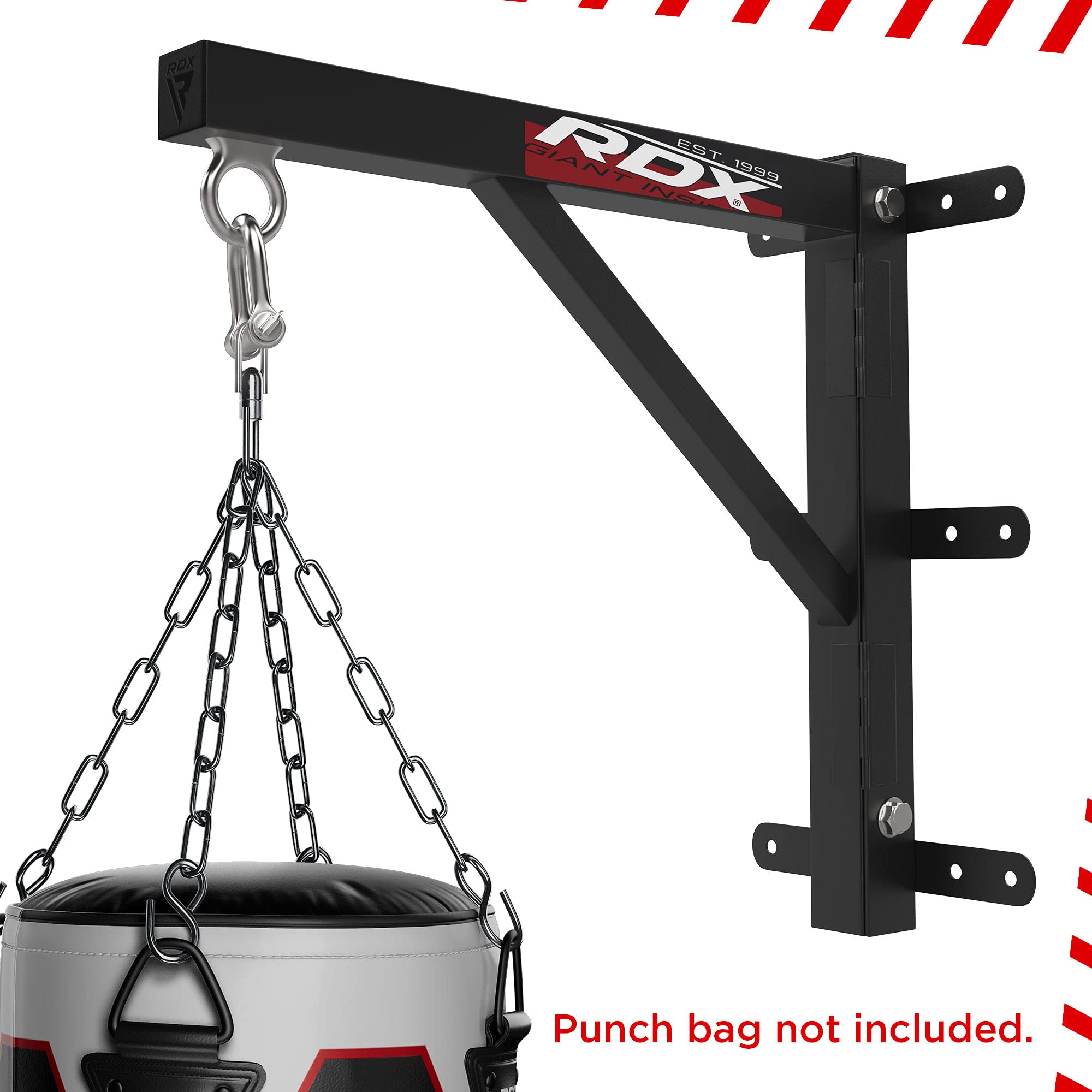 Rdx Boxing Retractable Folding Wall Bag Swivel Ceiling Hook Mma