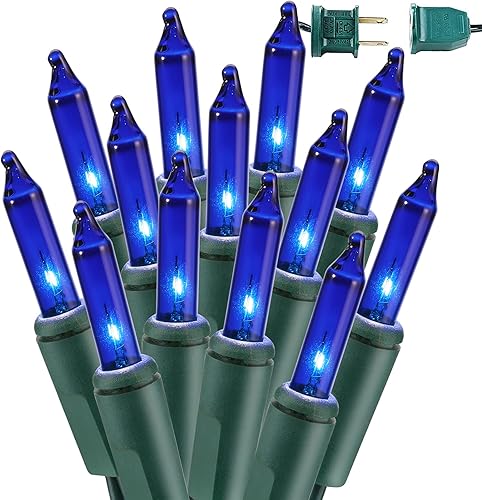 BrizLabs 300 luces de Navidad transparentes conectables de 69.6 pies, luces incandescentes de Navidad blancas cálidas, mini luces de Navidad con