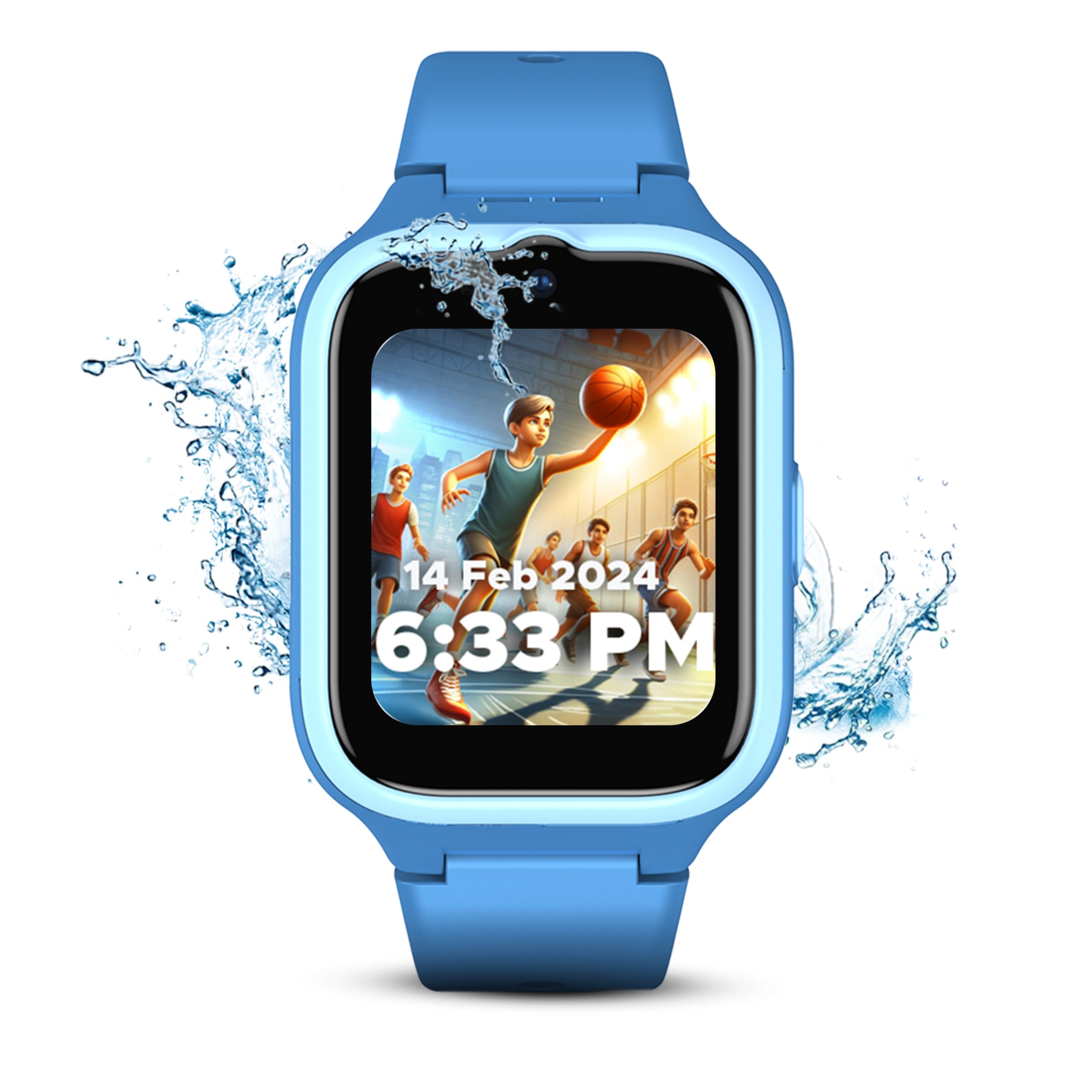 WACHME 4G SIM 2-Way Voice&Video Call Kids Smart Safety Watch WM4GA1 Platinum, iPhone Not Supported, Safe Zone Alert, School Mode, Custom UI, IP68 Waterproof, Location Tracking GPS/LBS/WiFi, AI (Blue) (B0CQP2VXRC) Amazon Price History, Amazon Price Tracker